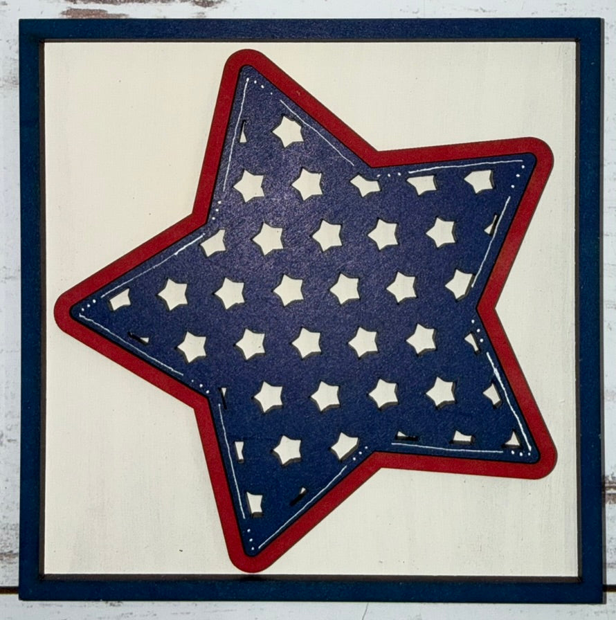 4th of July Gnome Interchangeable Tile Collection (Single Tiles $10/each)