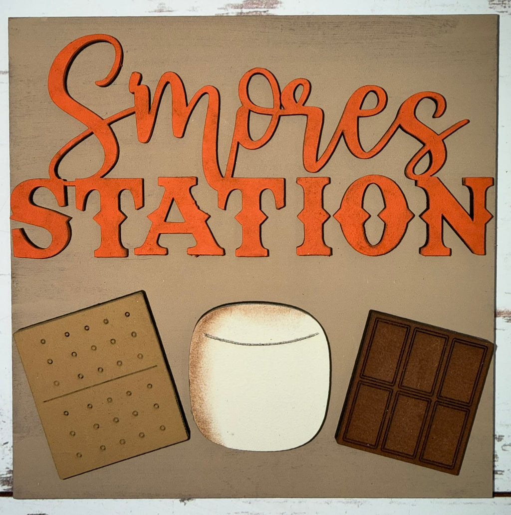 Camping Cabin S'Mores Interchangeable Tile Collection:  (Individual Tiles $10/each)