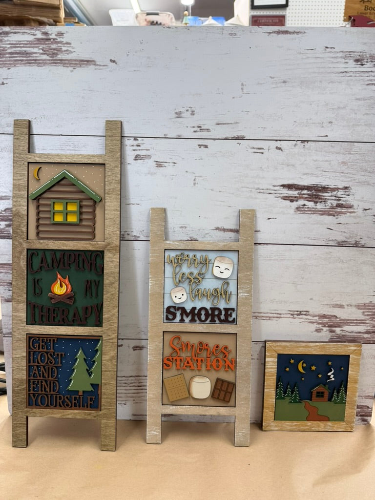 Camping Cabin S'Mores Interchangeable Tile Collection:  (Individual Tiles $10/each)