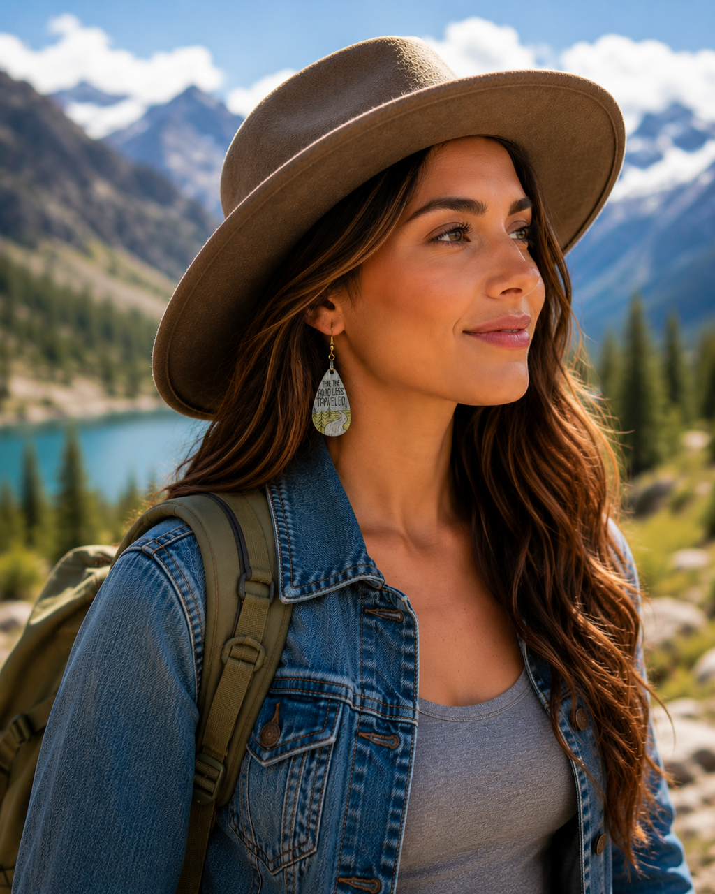 Take the Road Less Traveled dangle earrings