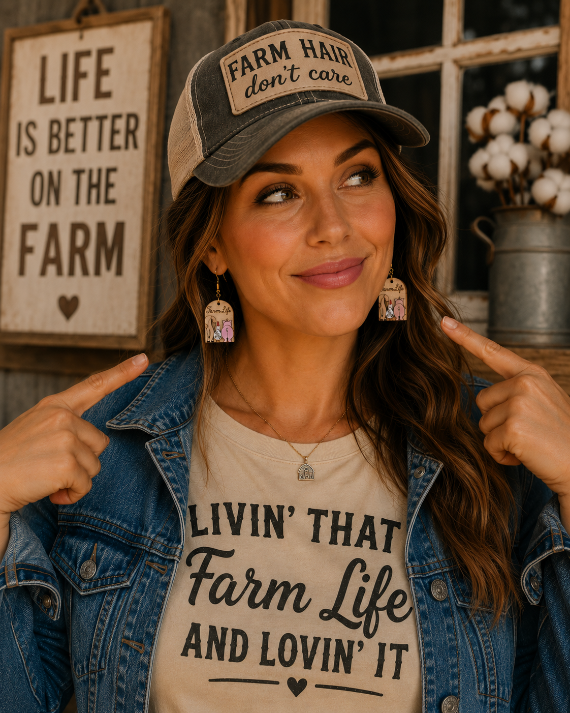 Farm Life Animal Butts earrings