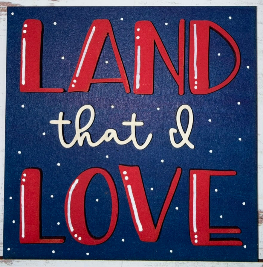 4th of July Gnome Interchangeable Tile Collection (Single Tiles $10/each)