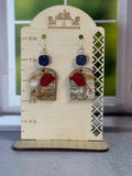 Handcrafted cowgirl hat dangle earrings — Boondocks LLC western jewelry