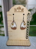 Handcrafted patriotic eagle dangle earrings — Boondocks LLC American western jewelry