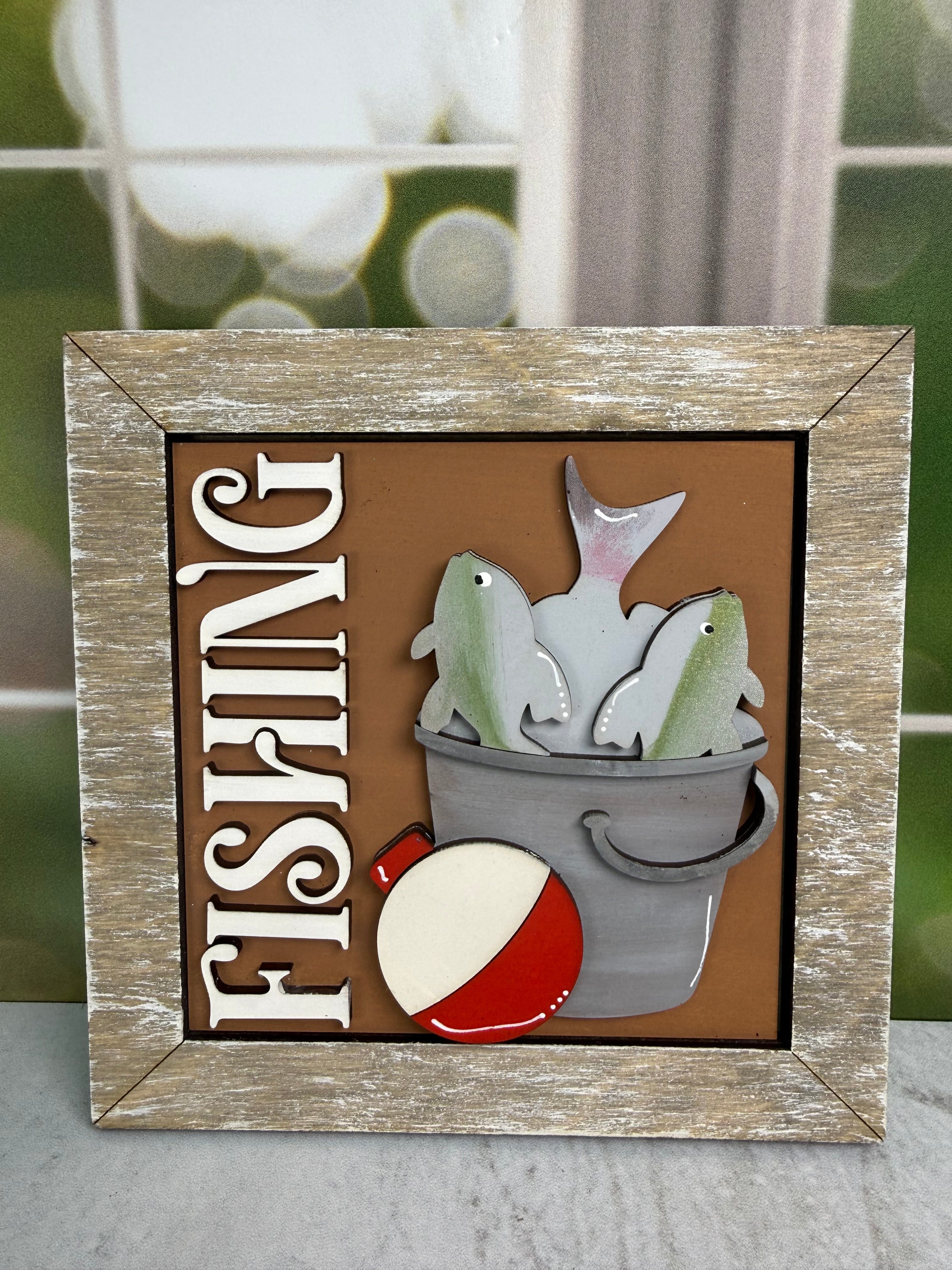 Fishing Interchangeable Tile Collection:  Tiles $10/each