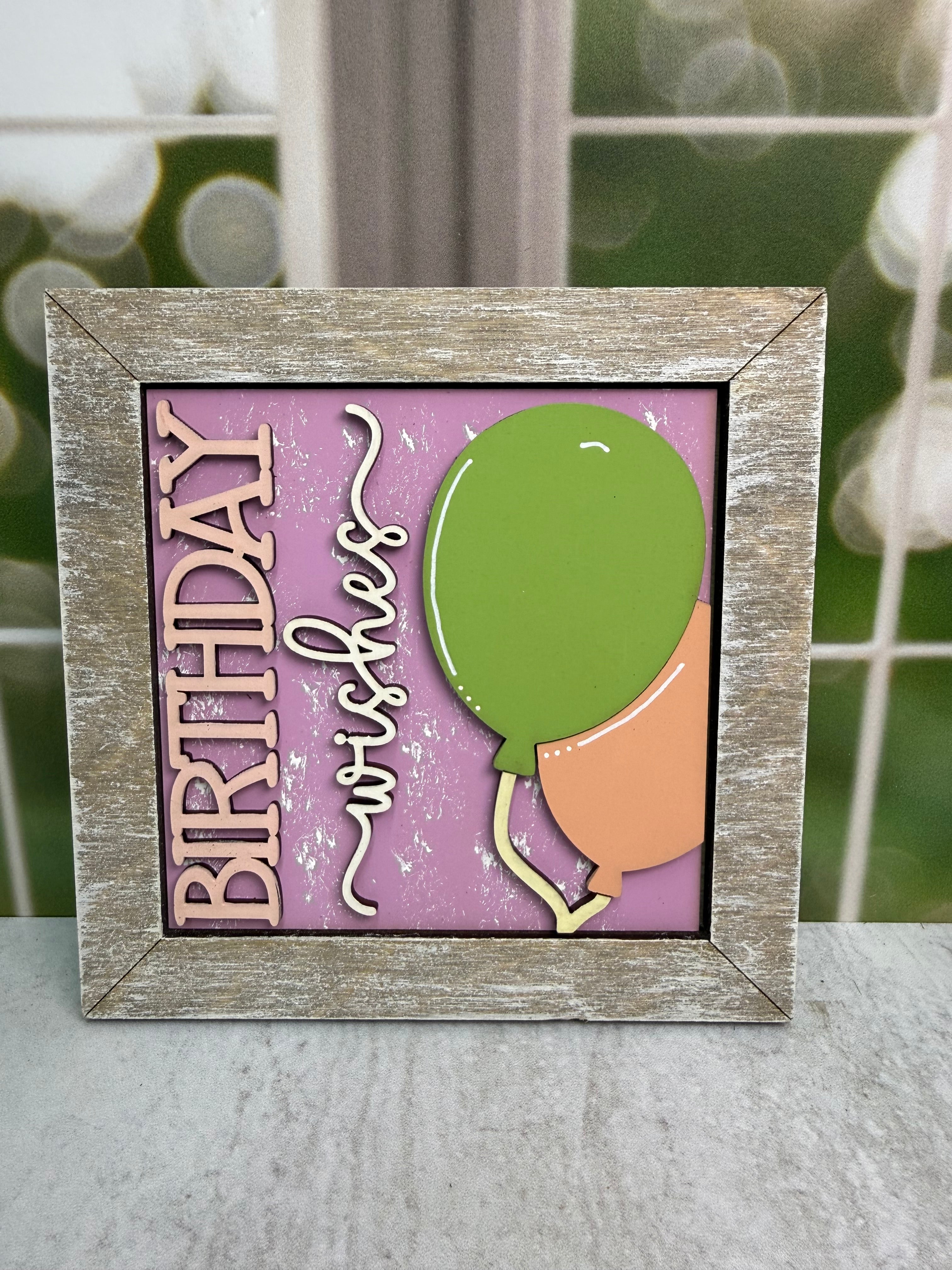Happy Birthday Interchangeable Tile Collection:  Tiles $10/each