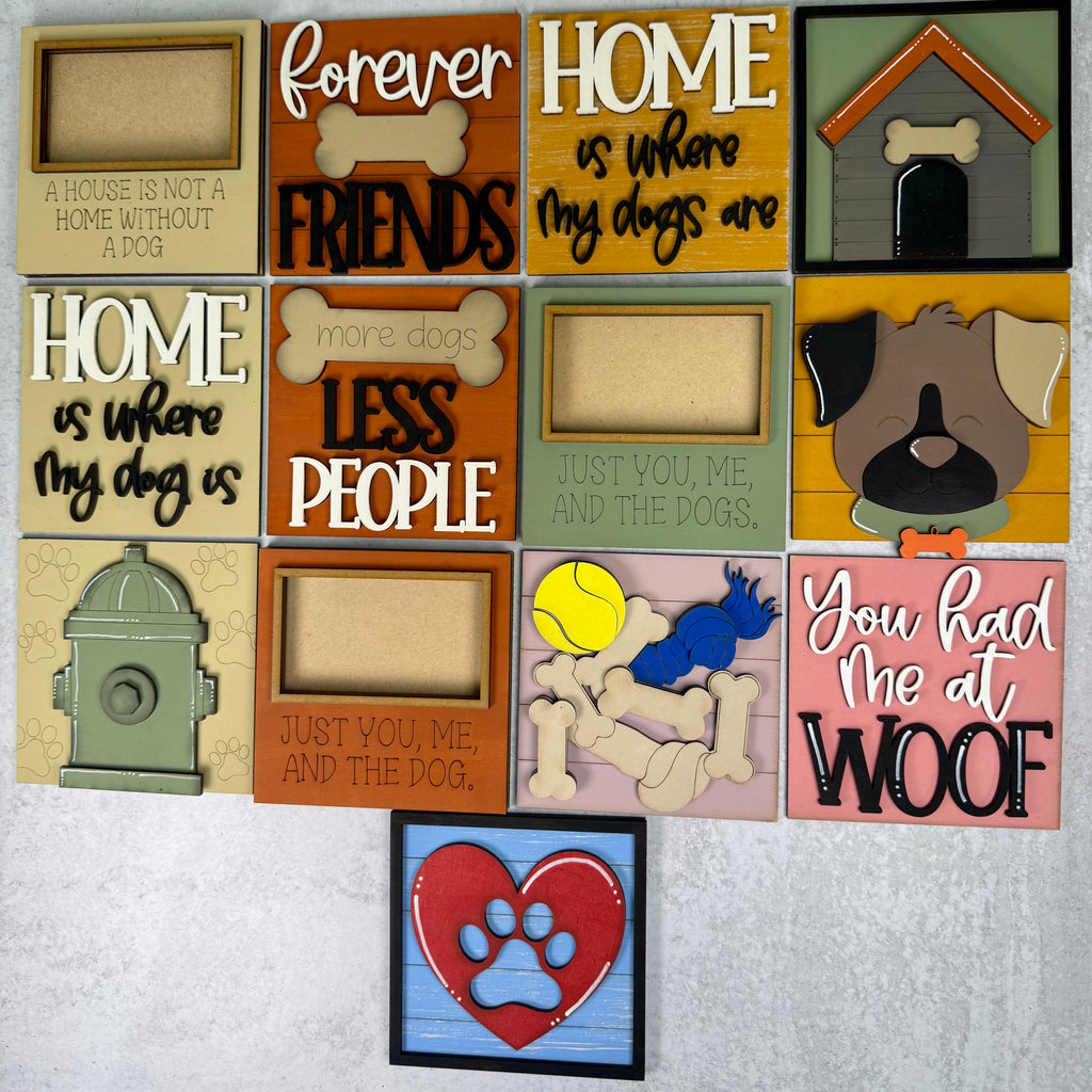 Dog Love Tile Collection:  Individual Tiles $10/each