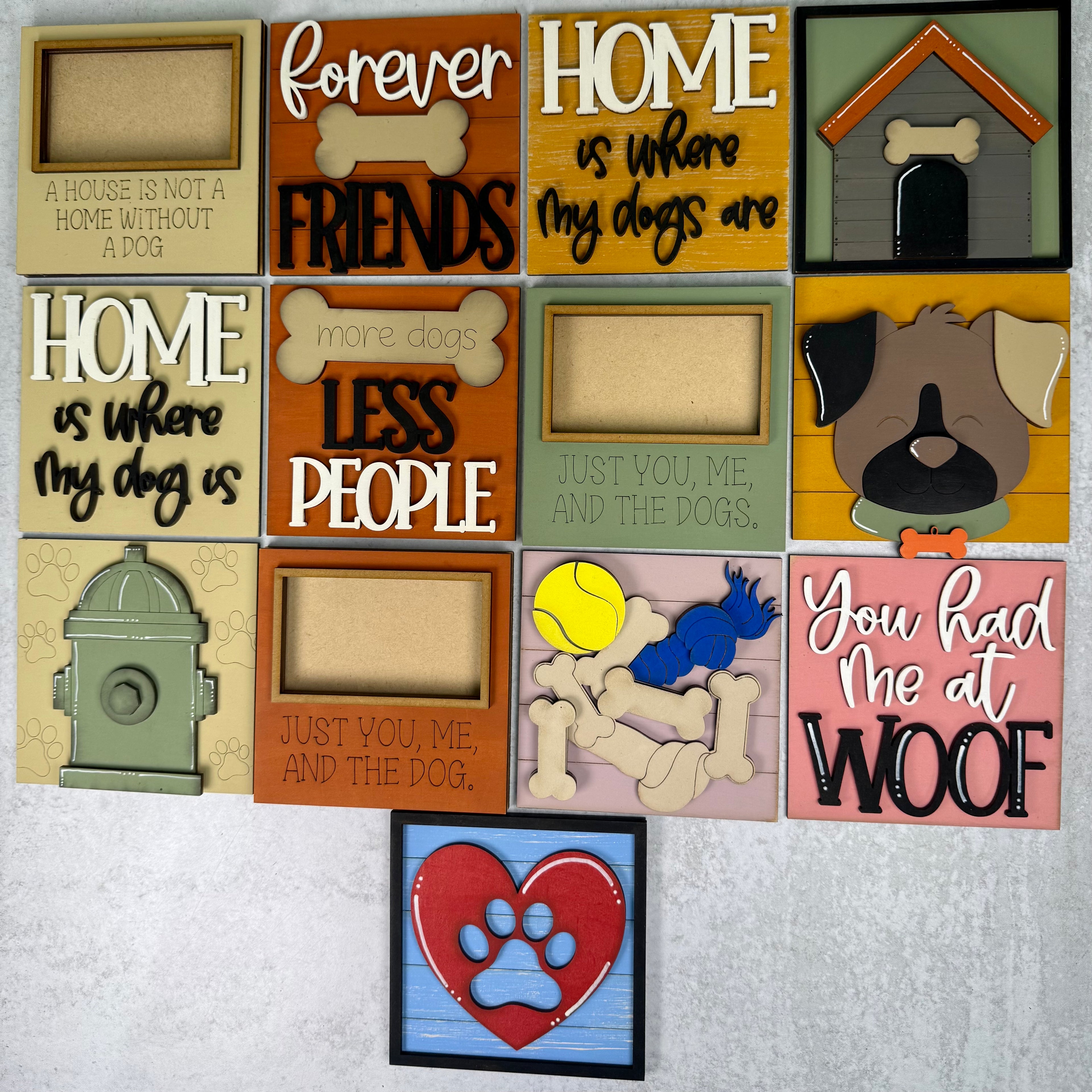 Dog Love Tile Collection:  Individual Tiles $10/each