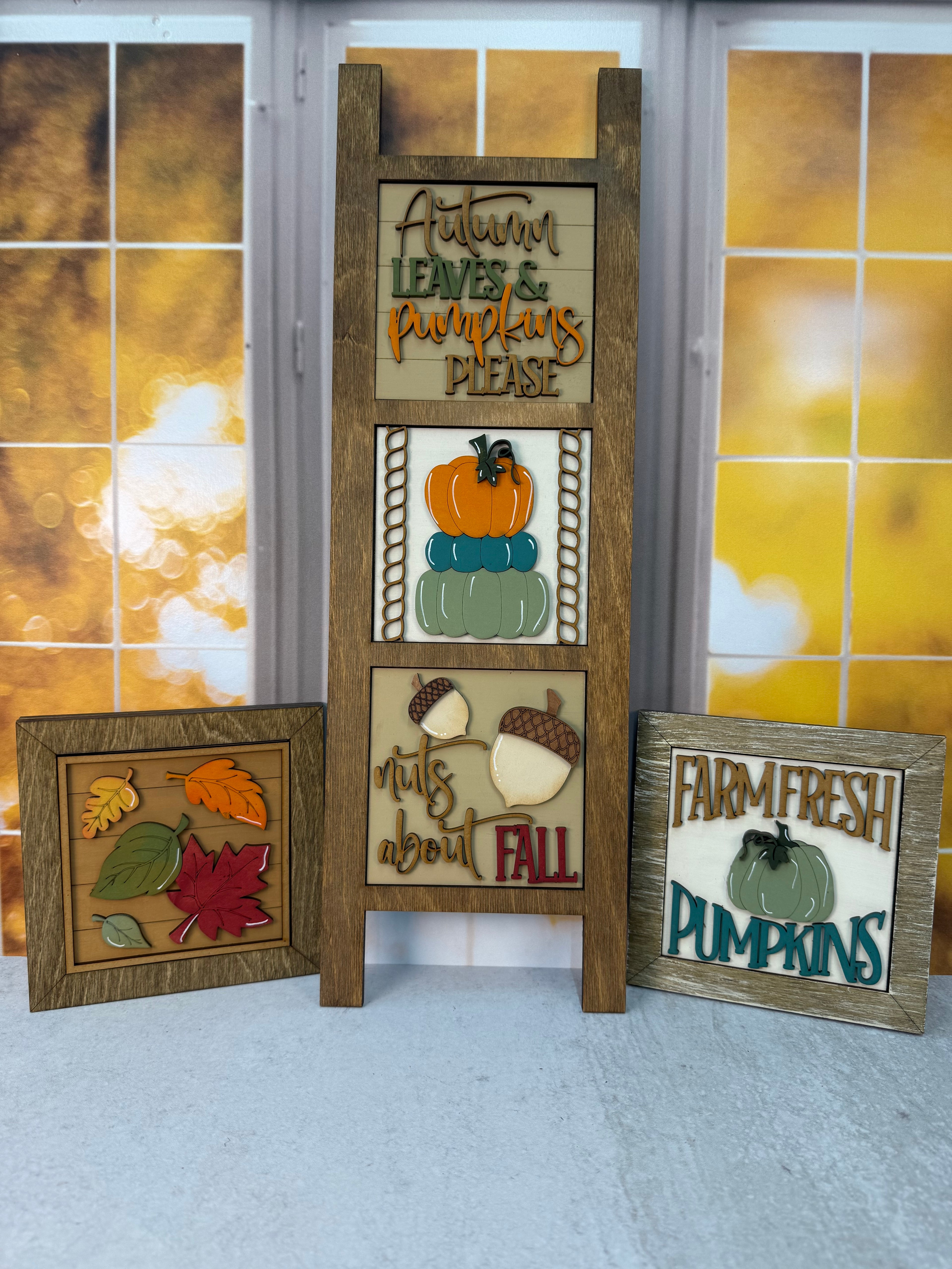 Autumn Pumpkins Please Interchangeable Tile Collection:  $10/tile