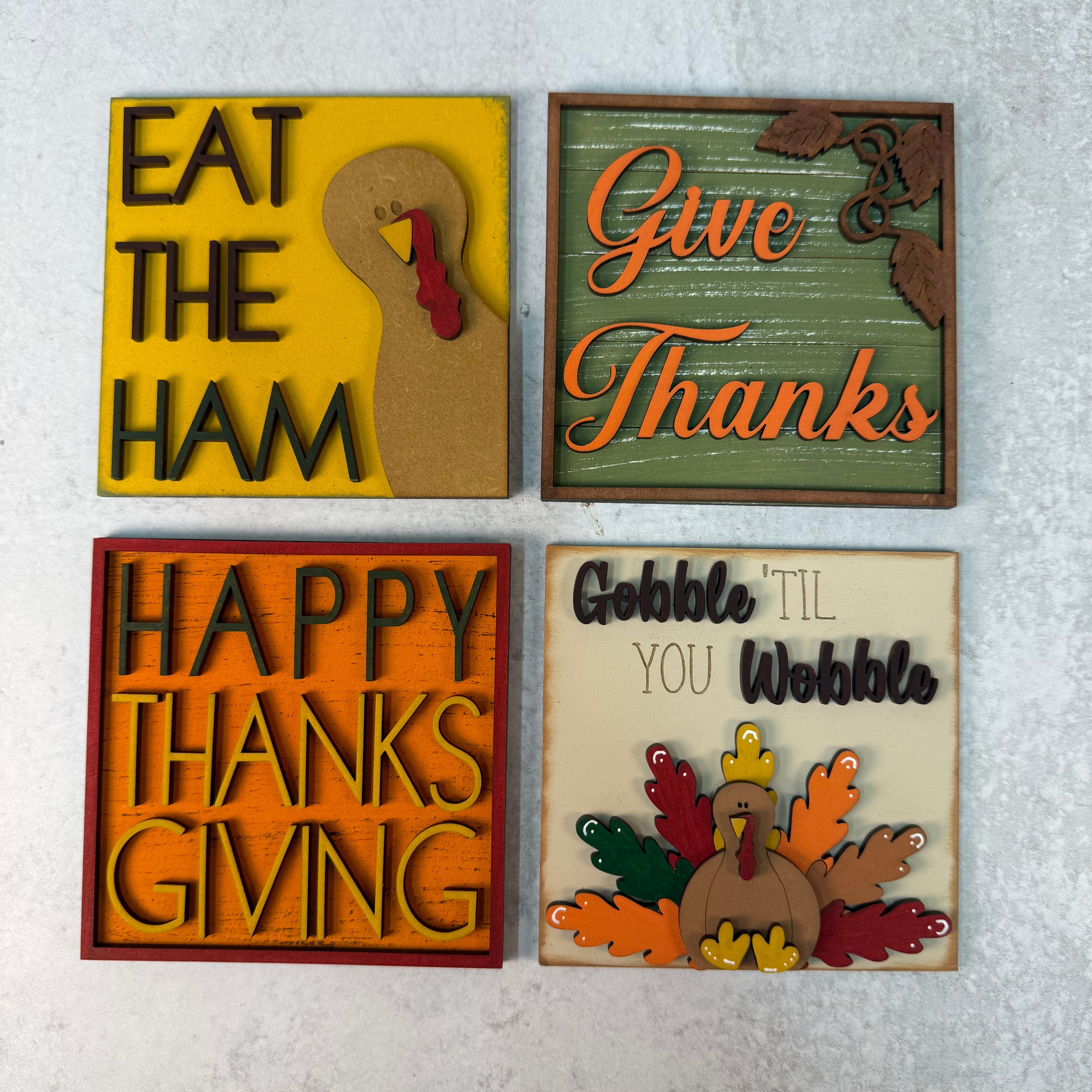 Thanksgiving Classic Interchangeable Tile Set:  $10/each