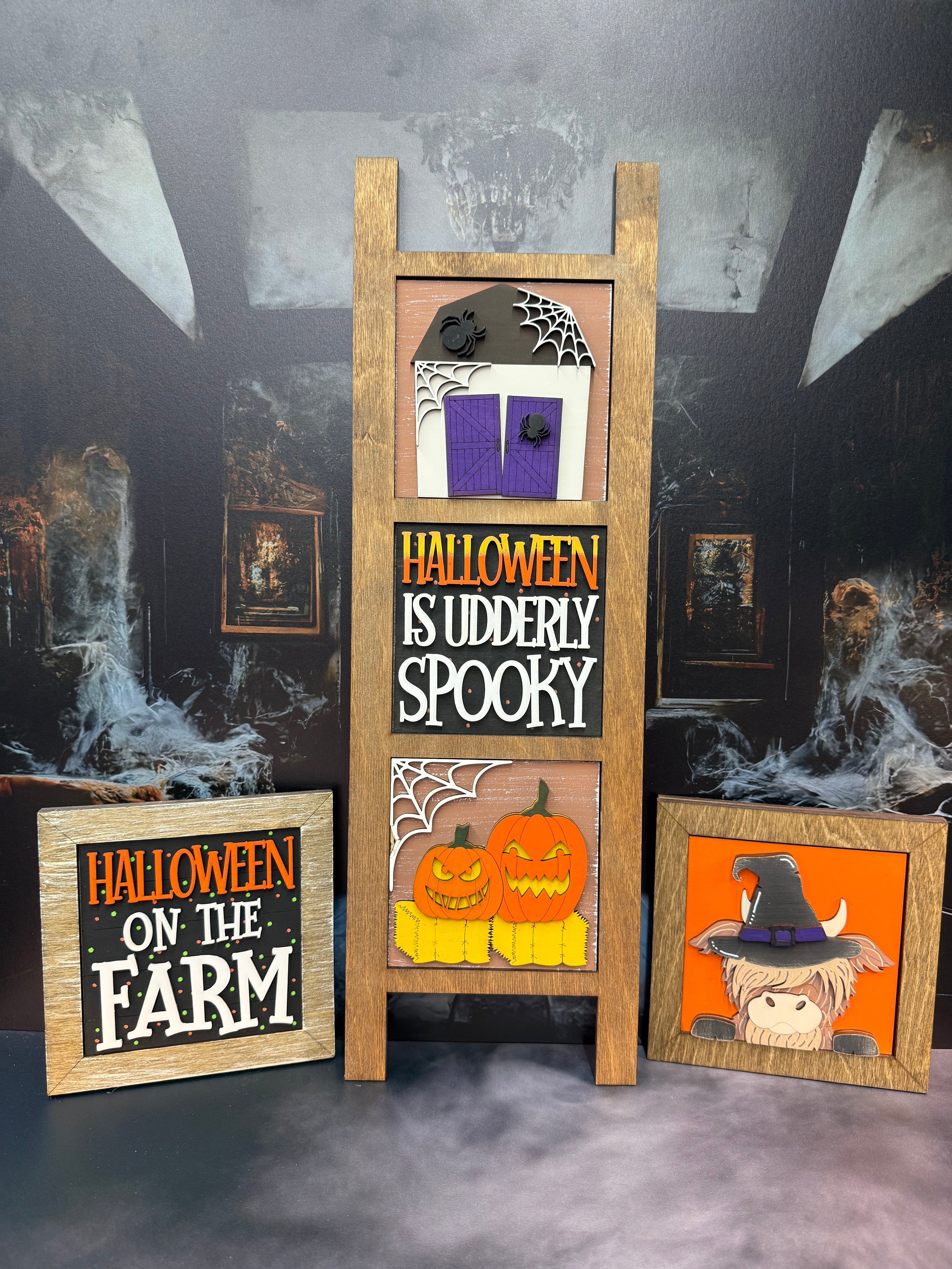 Highland Cow Halloween Interchangeable Tile Collection:  $10/each