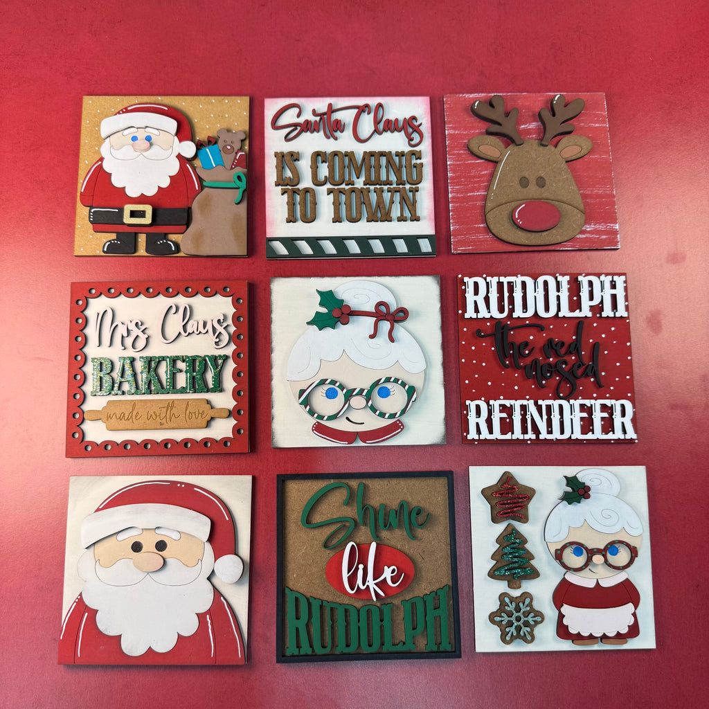 Santa & Mrs Claus Interchangeable Tile Collection:  $10/tile