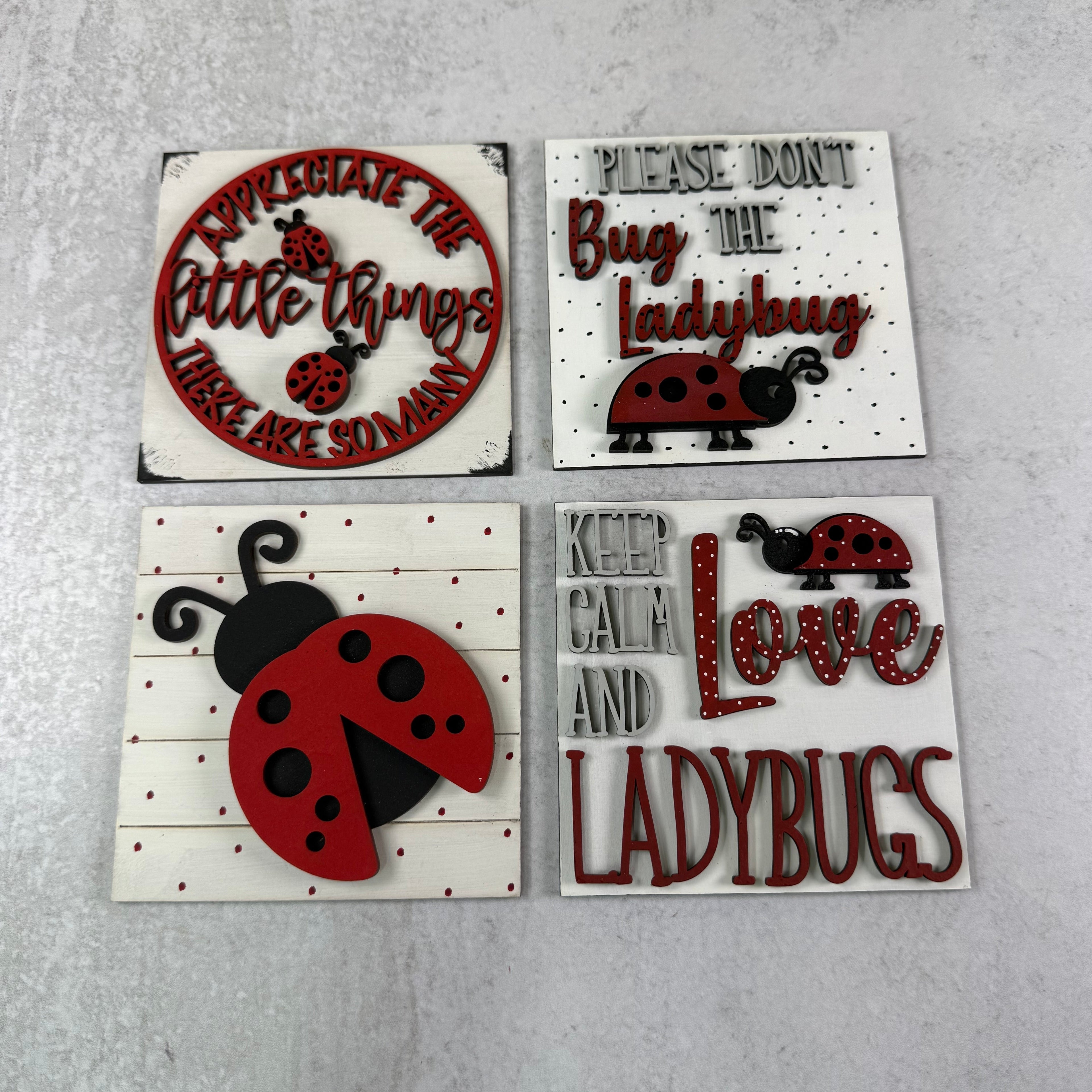 Ladybug Interchangeable Tile Collection:  $10/each