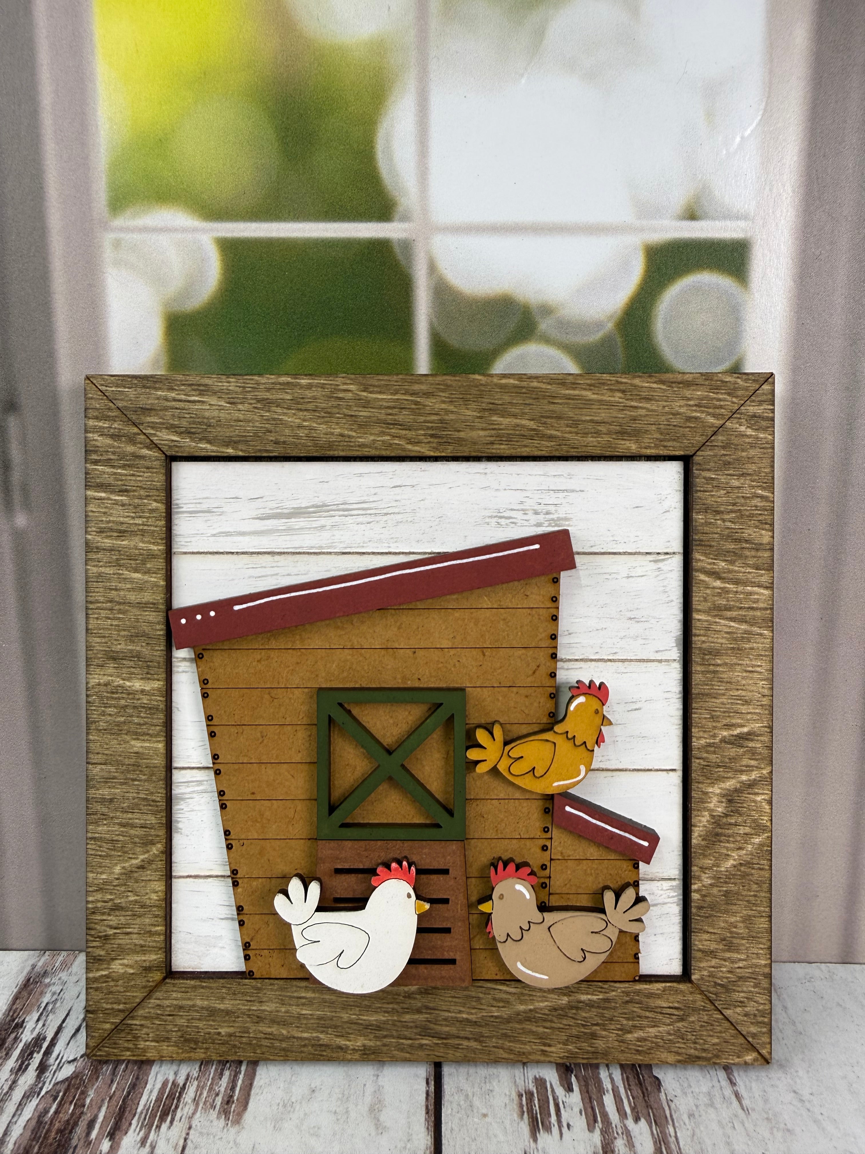 Chicken Interchangeable Tile Collection:  $10/each