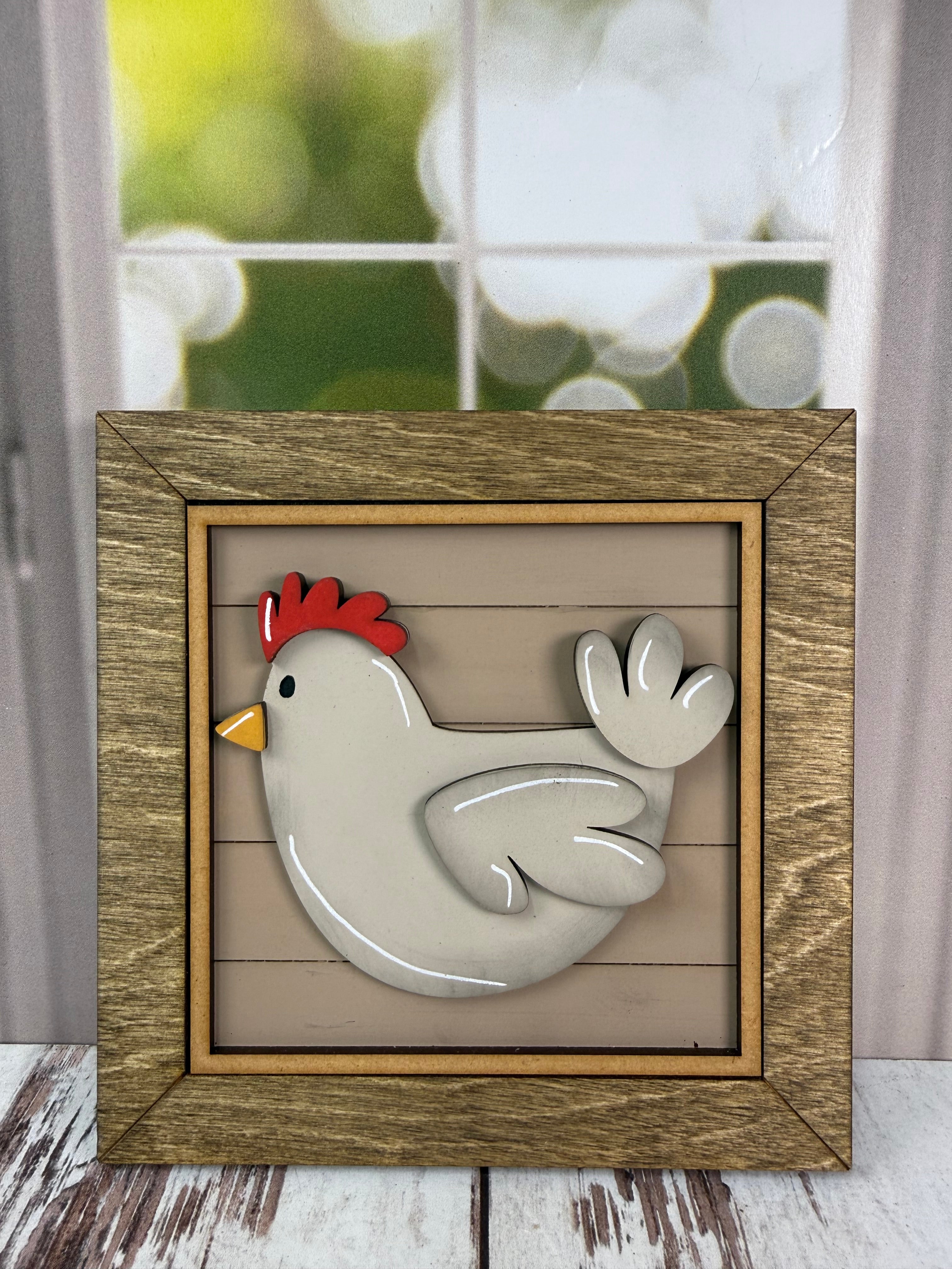 Chicken Interchangeable Tile Collection:  $10/each