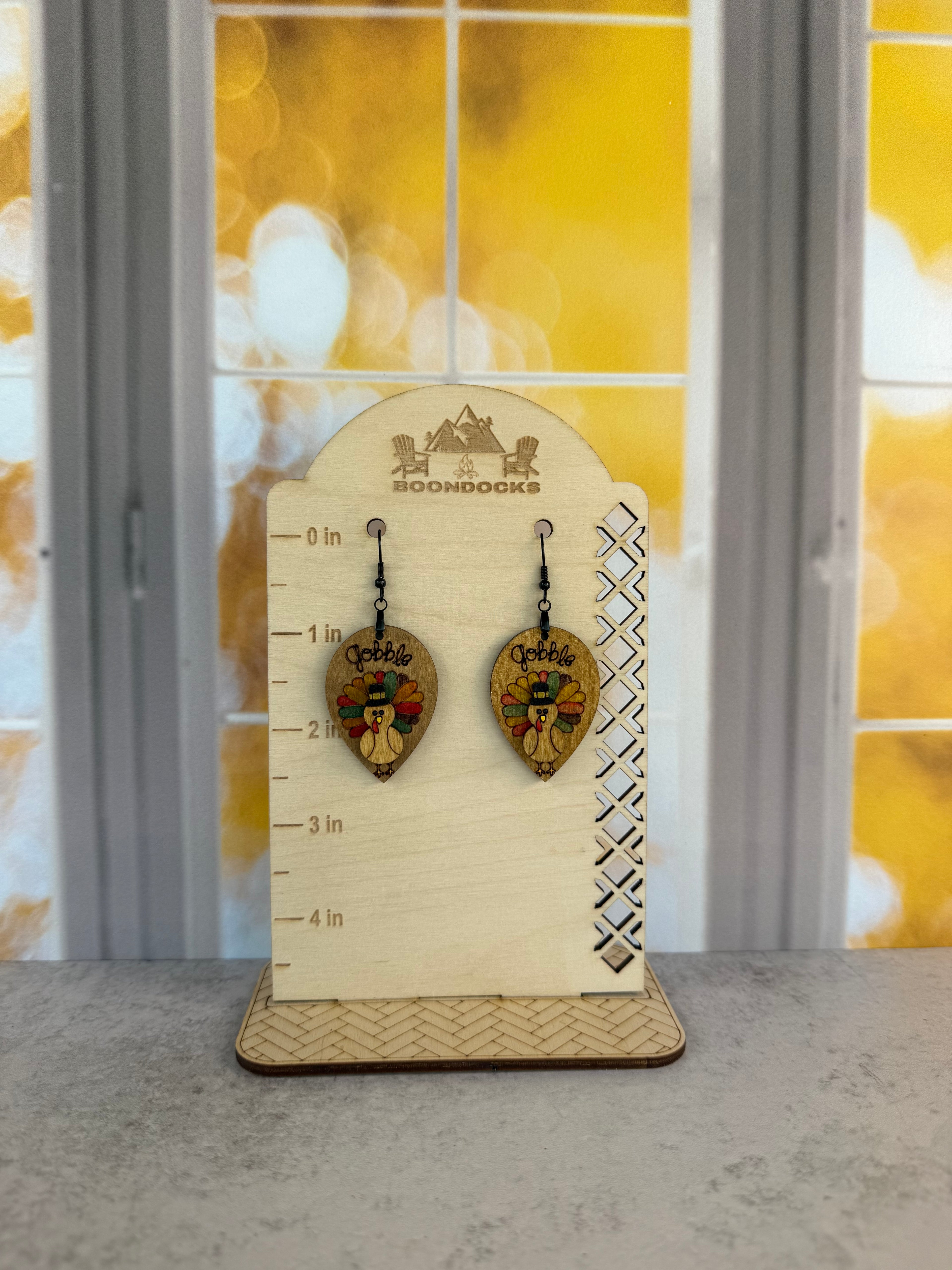 Gobble 'Til You Wobble Thanksgiving Earrings