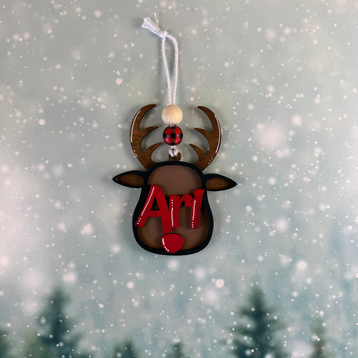 Personalized Reindeer Ornament