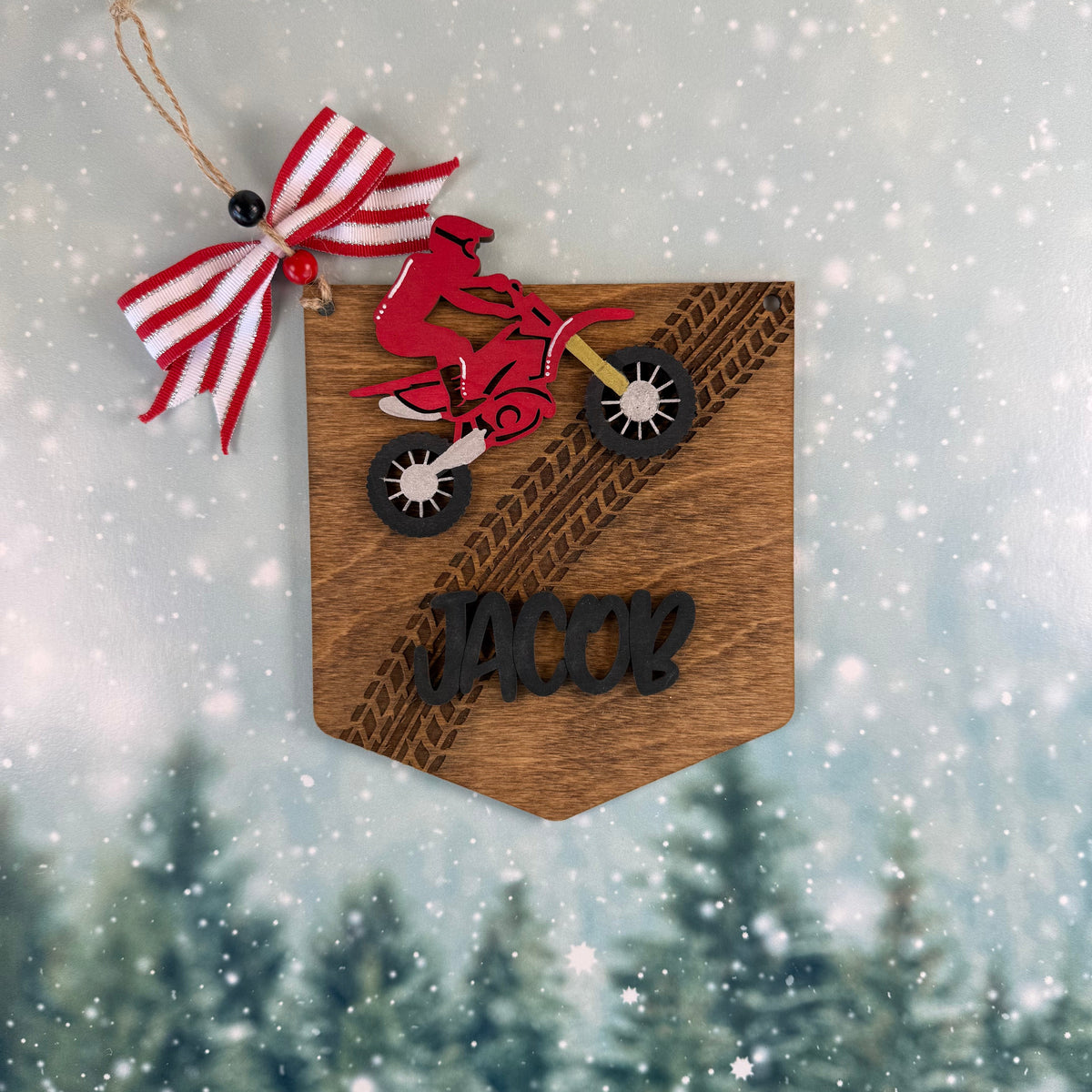 Personalized Dirt Bike Ornament