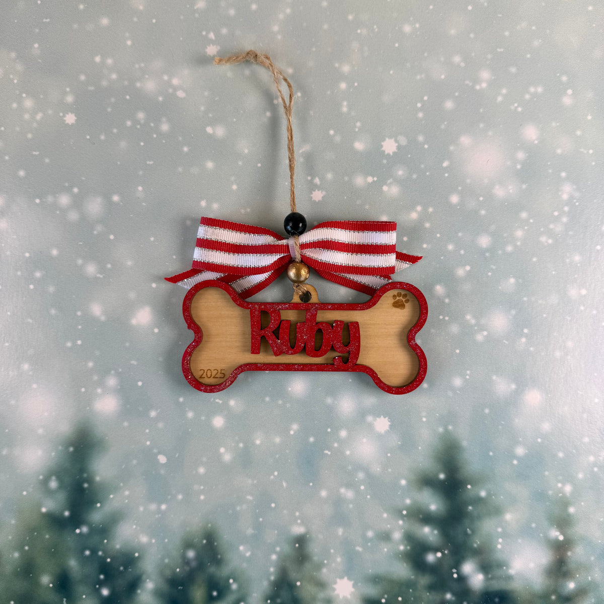 Personalized Dog Bone Ornament