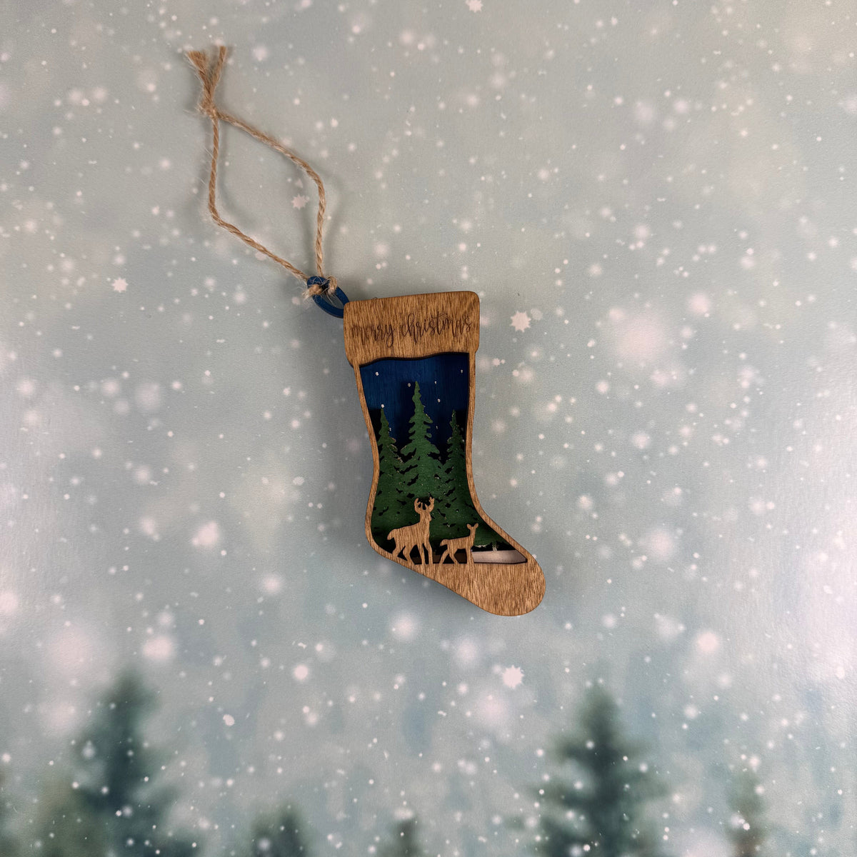 Deer Stocking Ornament