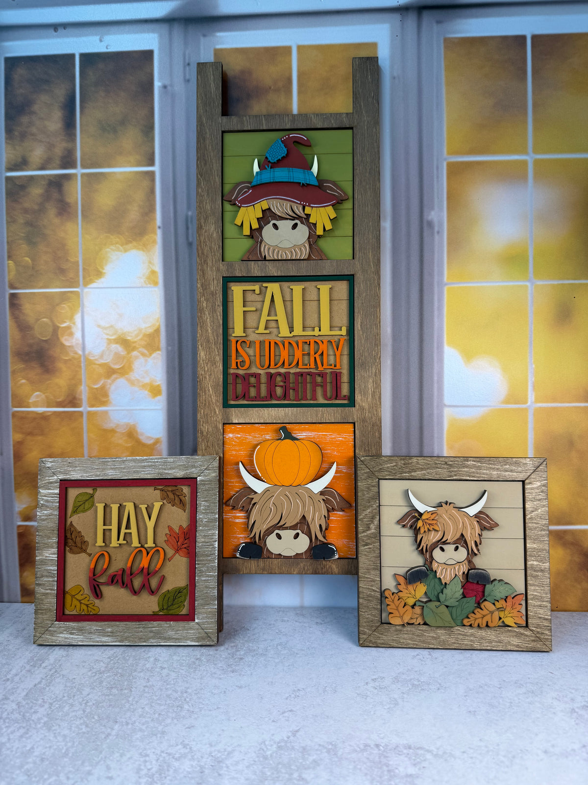 Highland Cow Fall Interchangeable Tile Collection:  $10/tile