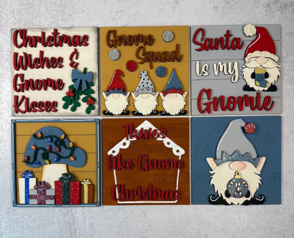 Gnome Christmas Interchangeable Tile Collection:  $10/tile
