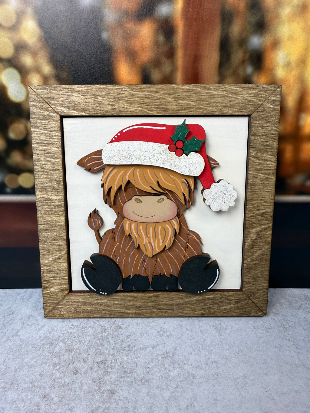 Highland Cow Christmas Interchangeable Tile Collection:  $10/tile
