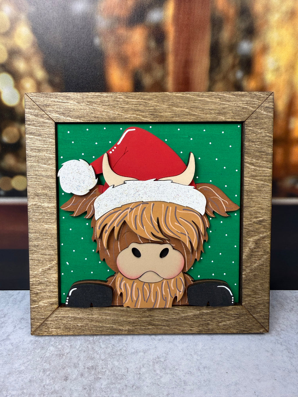 Highland Cow Christmas Interchangeable Tile Collection:  $10/tile
