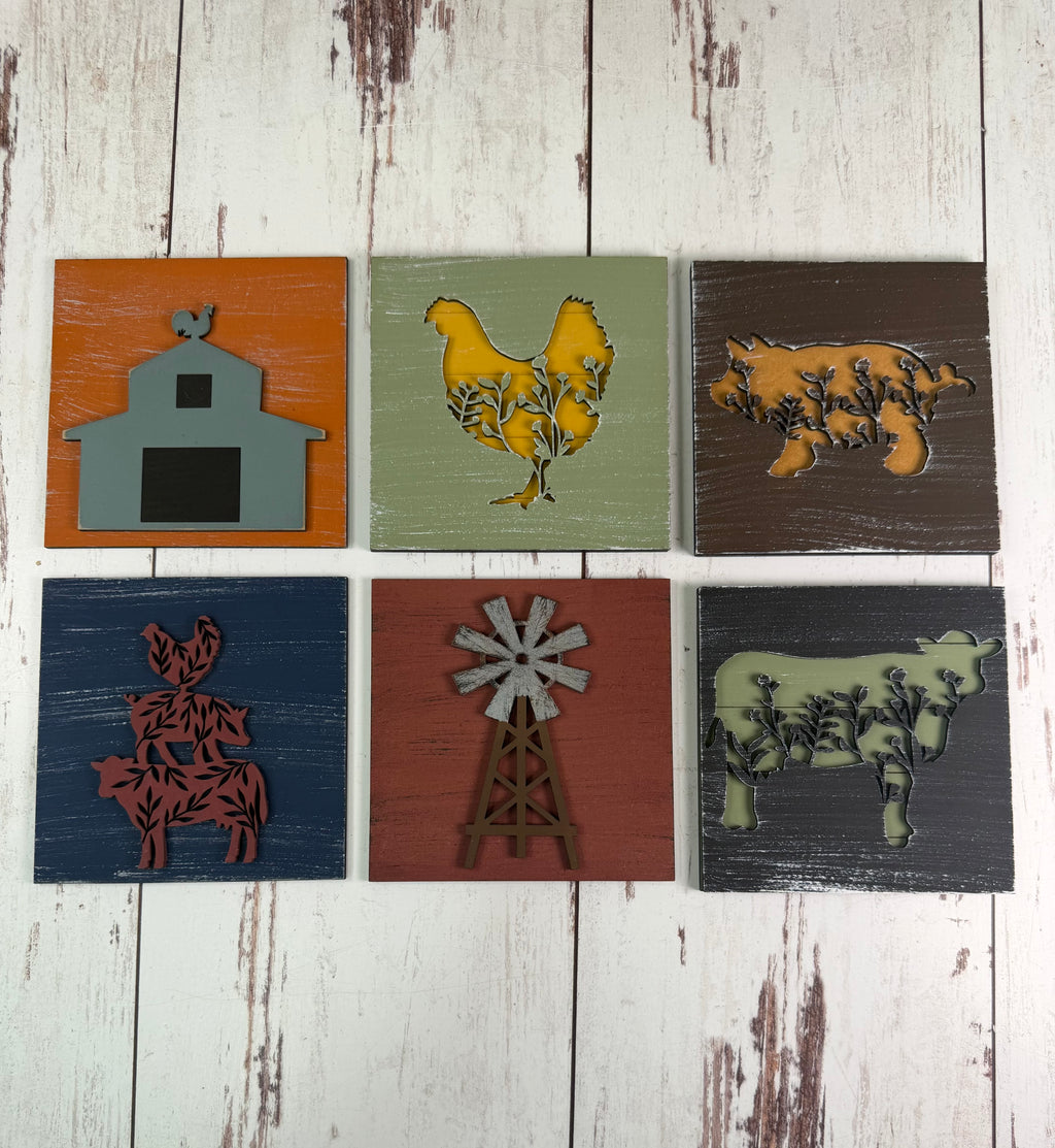 Farm Classic Interchangeable Tile Collection:  $10/each