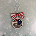 Santa Moon Ornament