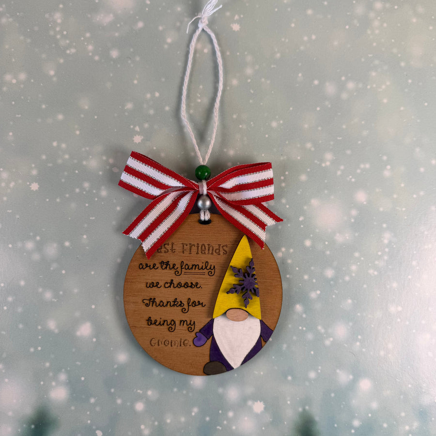 Best Friend Gnomie Ornament