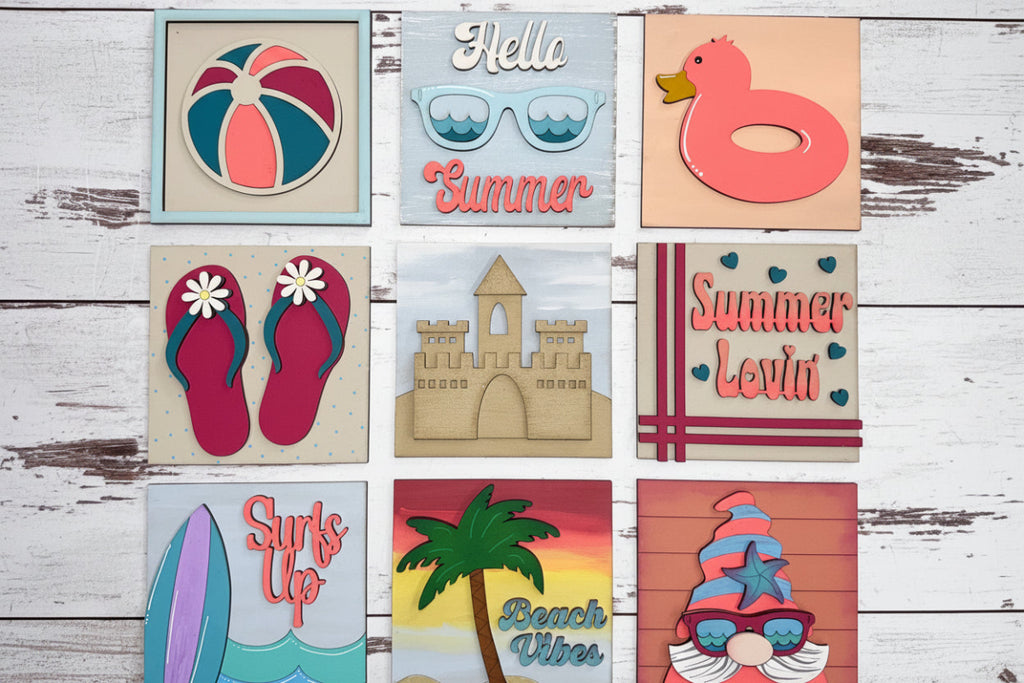 💕 Summer Lovin’ Interchangeable Tile Collection: Single Tiles ($10/ea)