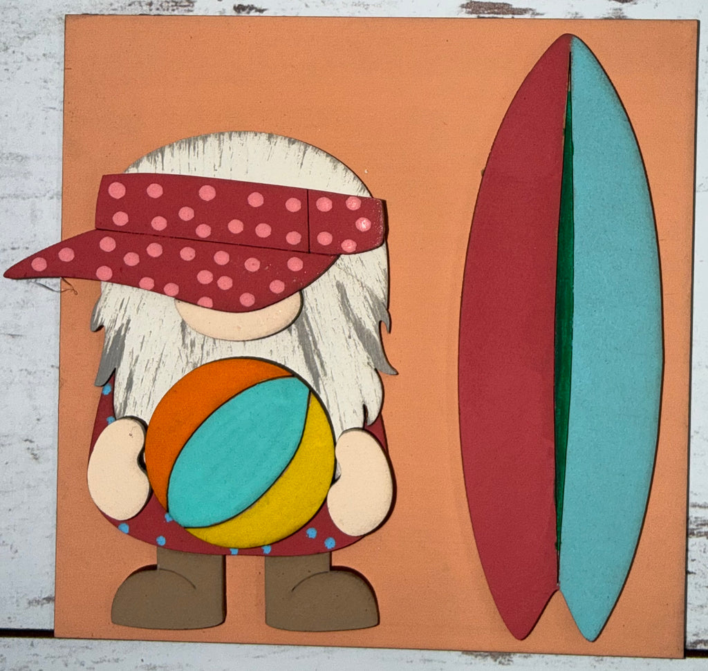 Summer Gnome Interchangeable Tile Collection:  (Individual Tiles $10/each)