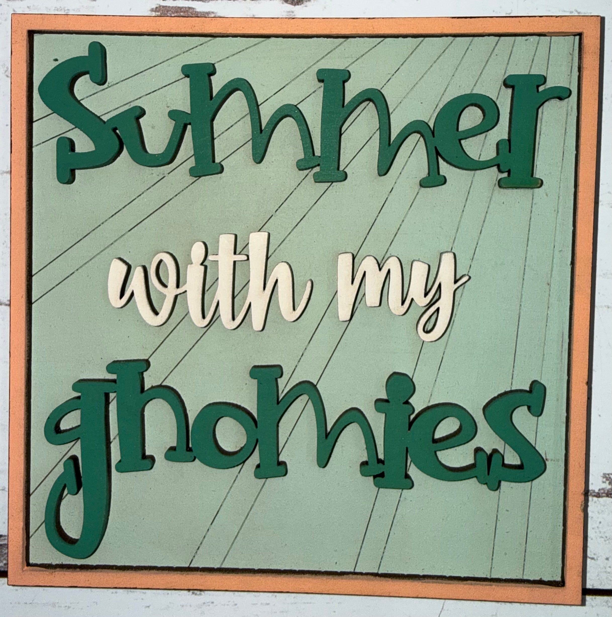 Summer Gnome Interchangeable Tile Collection:  (Individual Tiles $10/each)