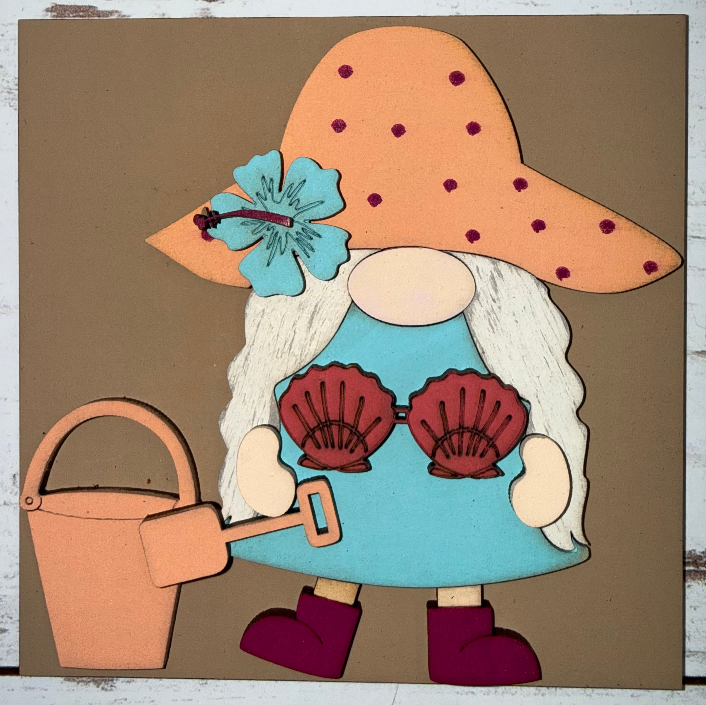 Summer Gnome Interchangeable Tile Collection:  (Individual Tiles $10/each)